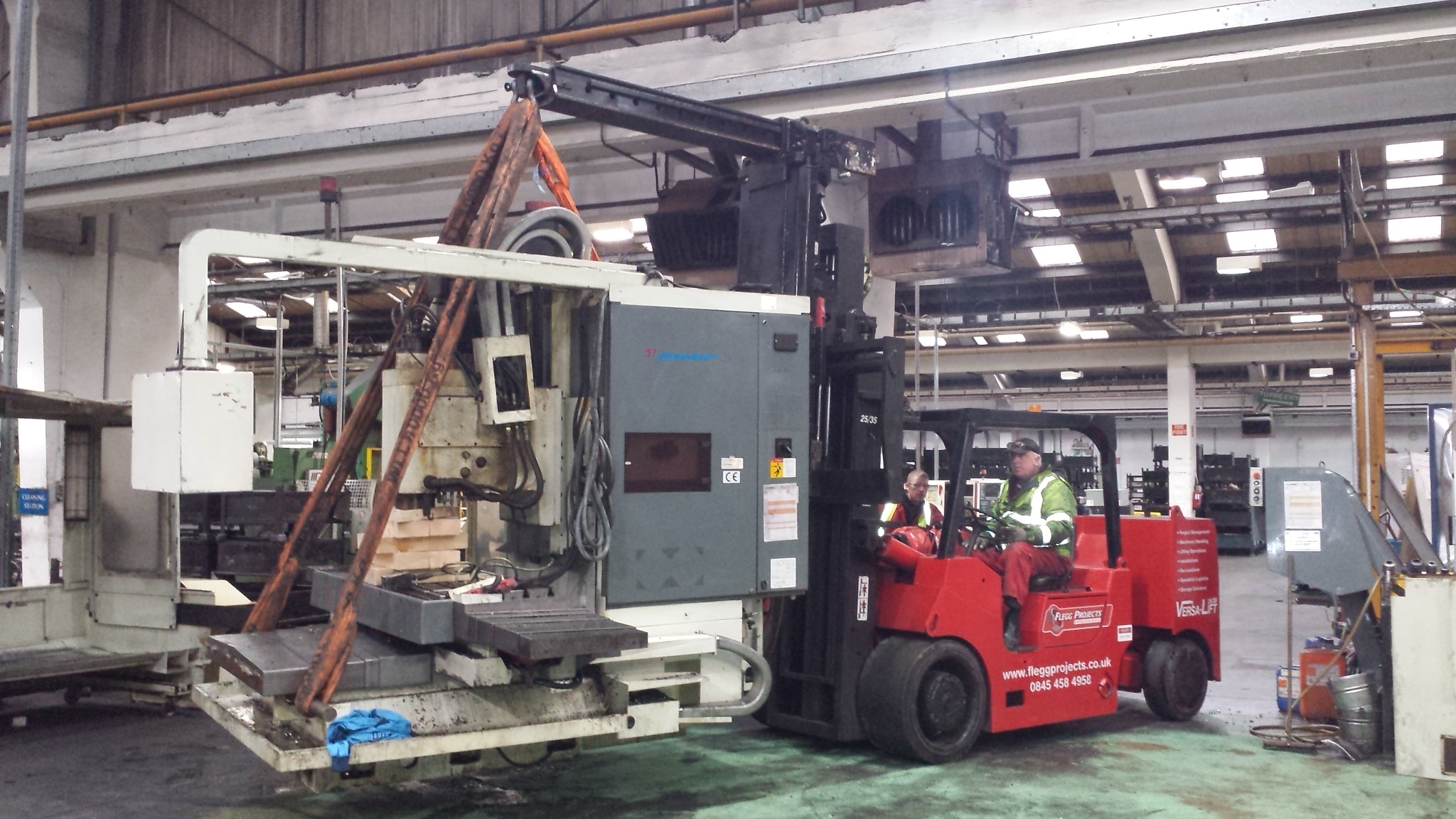 Flegg moving machinery in 2013