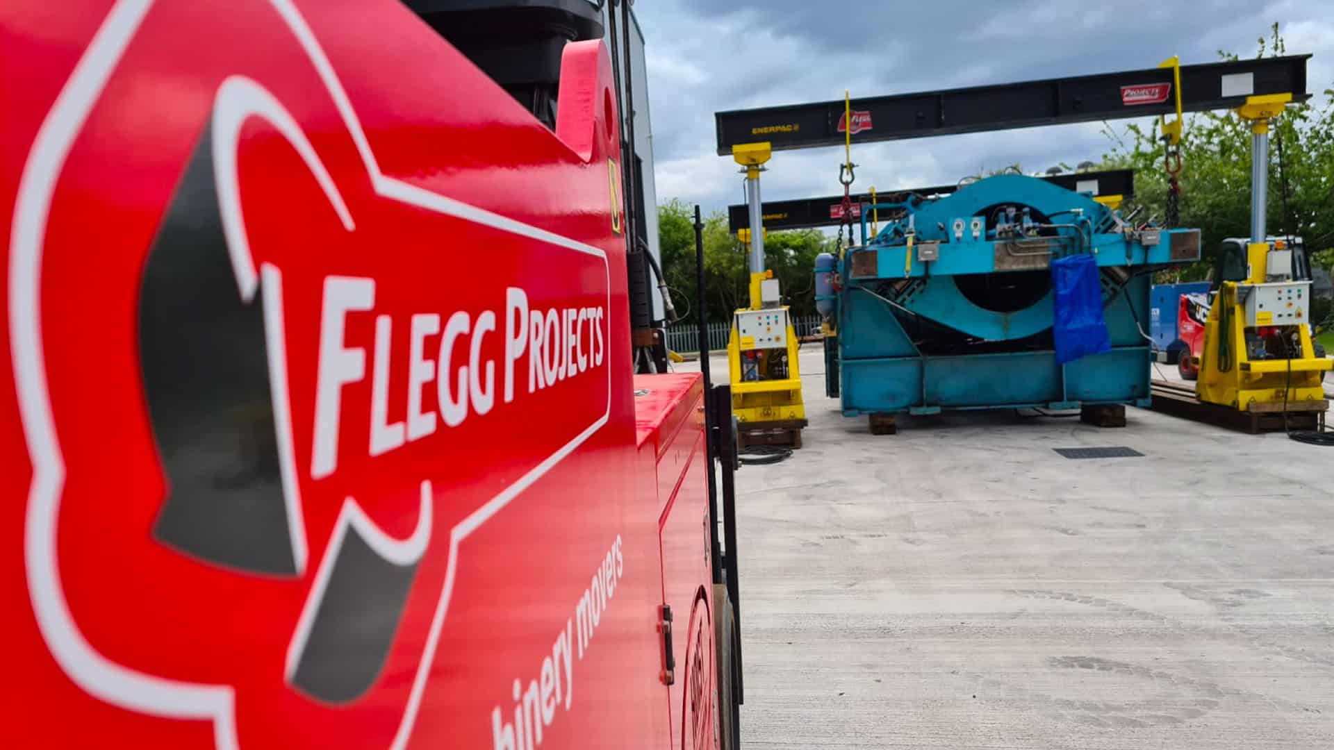 Flegg logo on side of vehicle